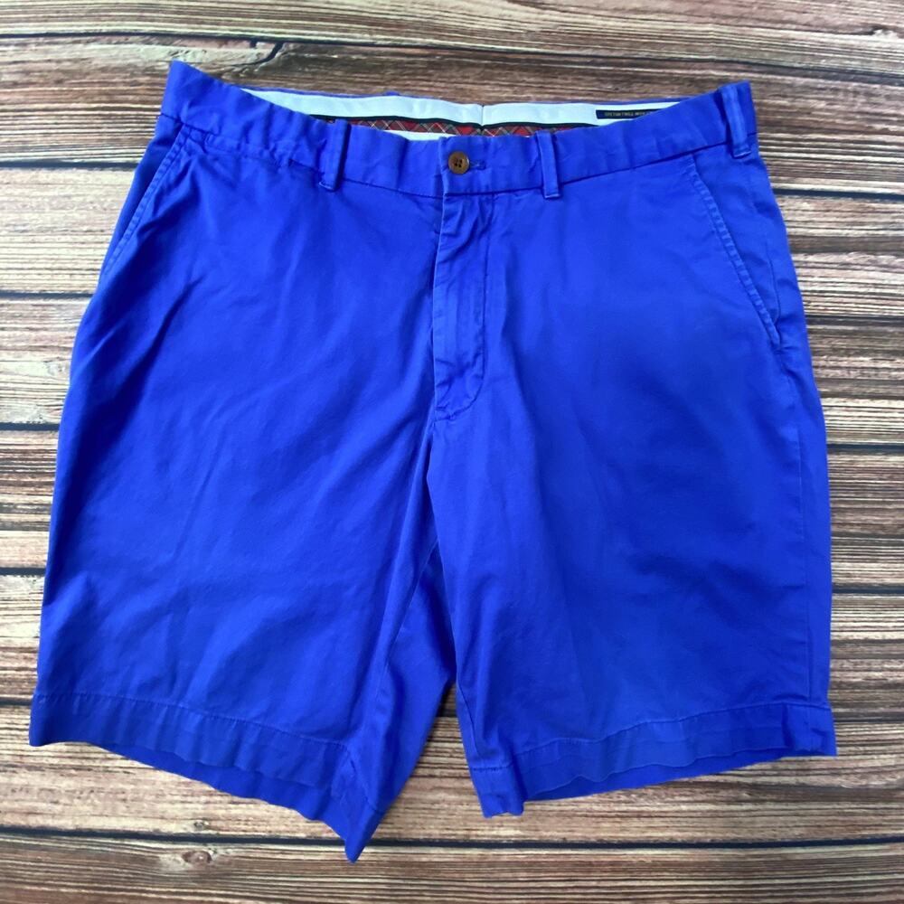 Polo Golf Ralph Lauren Men's 33 Stretch Fit Blue Flat Front Golf Shorts